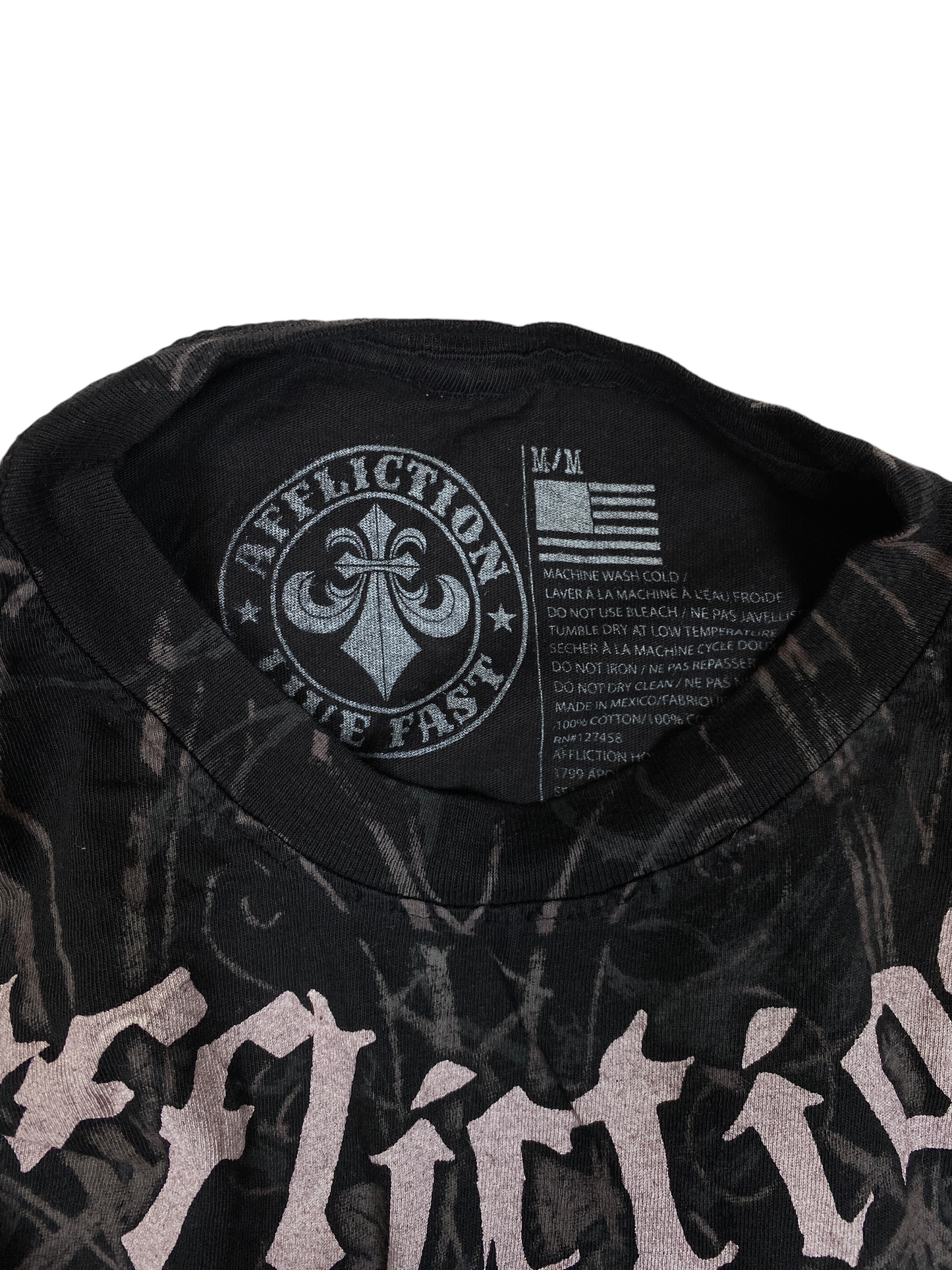 Vintage Affliction Cross Graphic Tee