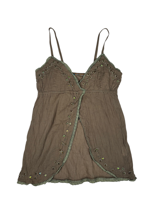 Y2K Embellished Fly Away Tank Top