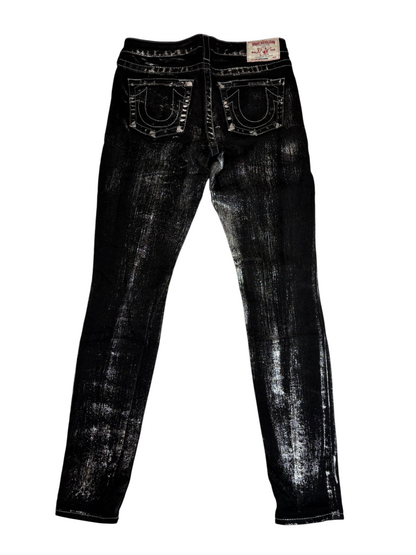 True Religion Metallic Super Skinny Jeans