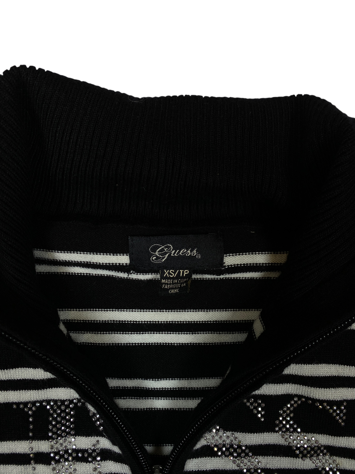 Guess Striped Long Sleeve Sweater