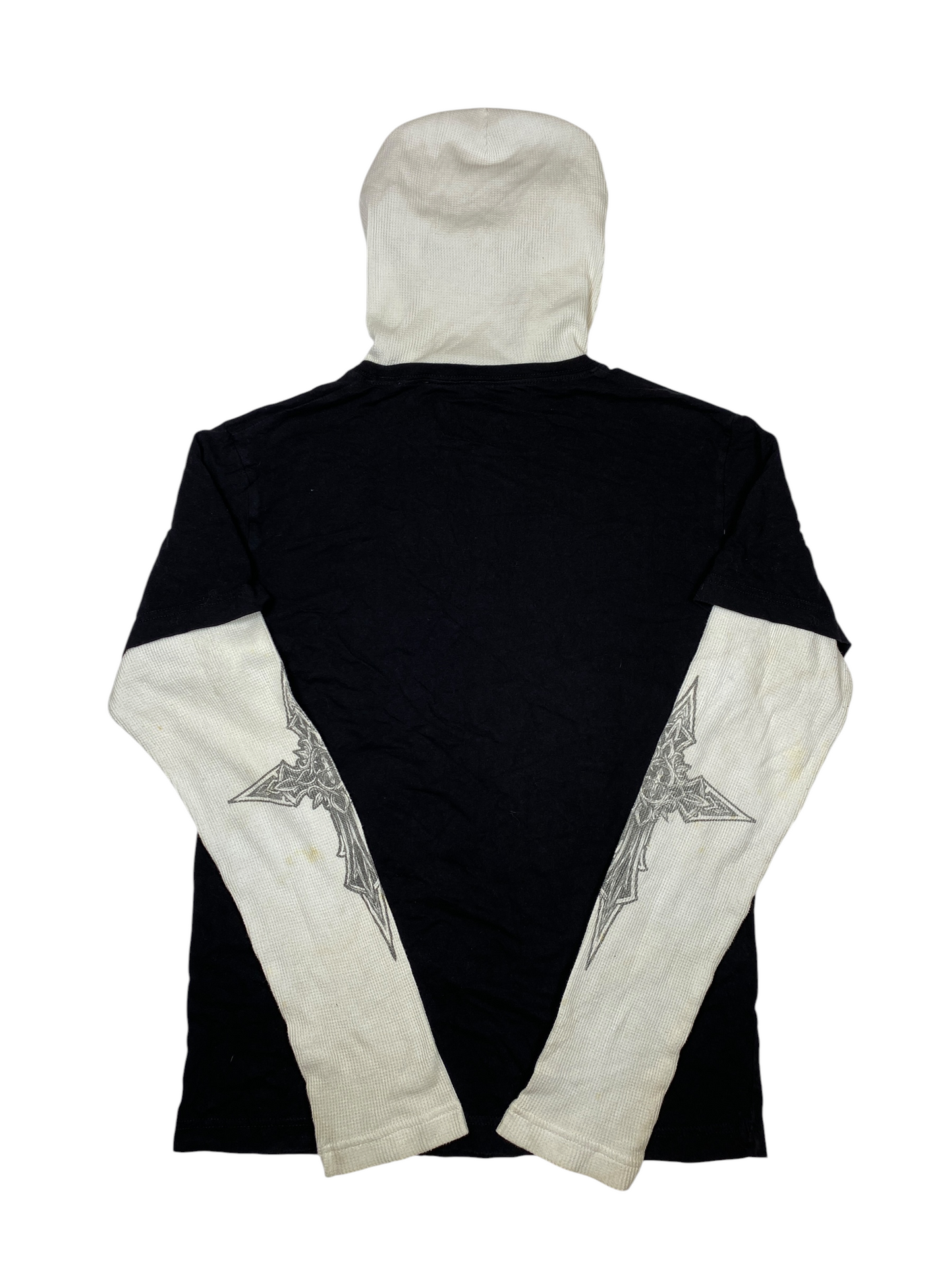 Y2K MMA Waffle Layered Graphic Long-Sleeve
