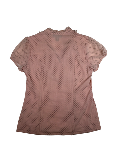 I-N-C Pink Polka-Dot Blouse