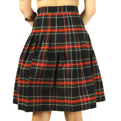 Sid & Nancy Punk Plaid Midi Skirt