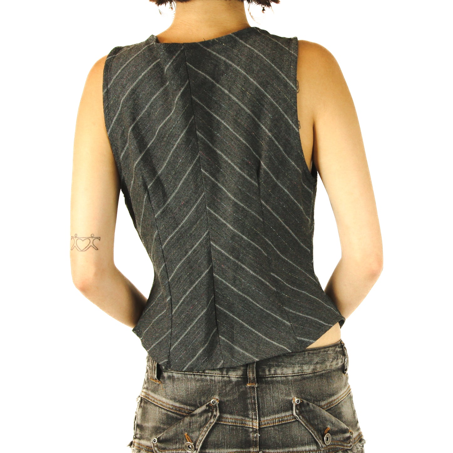 Grey Early 2000s Office Siren Vest