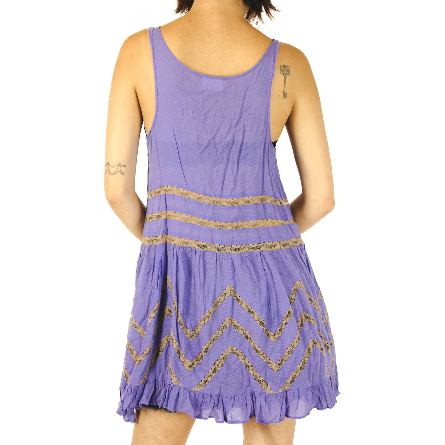 Indie Sleaze Purple Lace Mini Dress