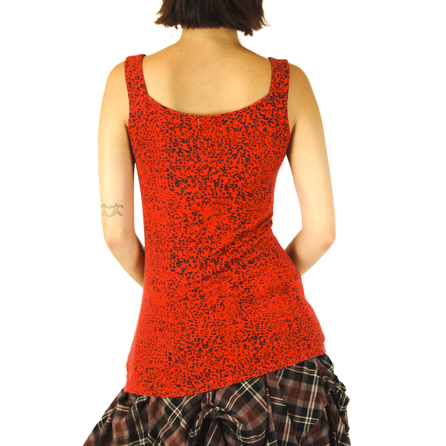 Rockstar Girlfriend Red Leopard Print Top